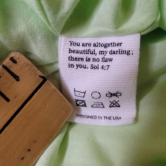 Rosesbythepetal 100% Linen Green Cottagecore Cottage Core Knee Length Dress sz S - Picture 3 of 11